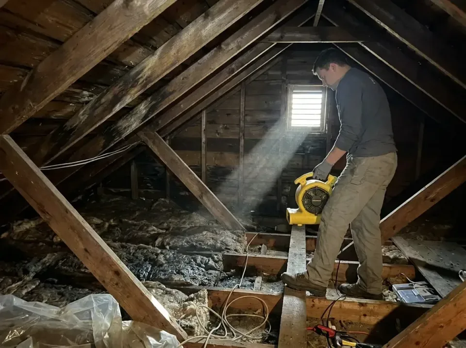 attic-water-damage-drying-proc-007 — frequently asked questions, Emergency Water Extraction & 24/7 Flood Response in Forsyth…